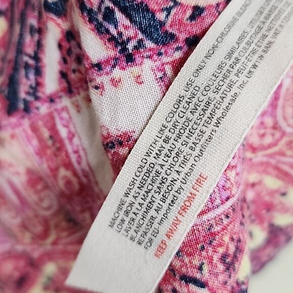 Free People Shea Printed Small Blue Pink Mini Shift Dress - Picture 5 of 7